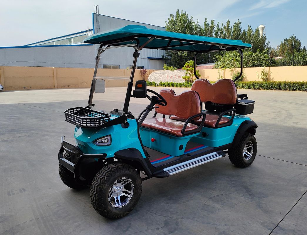 Factory Made Road Legal Blue Lithium Battery Power Electric Golf Cart 2 4 6 8 Seater Golf Cart Can Customized