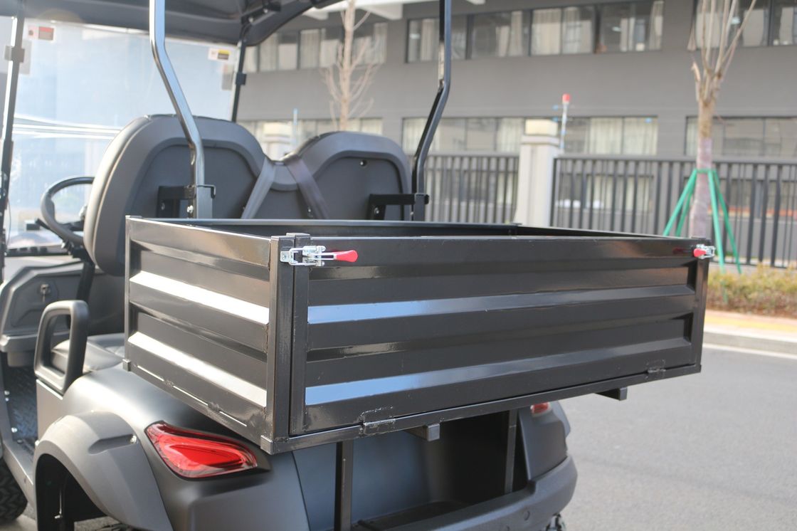 Matte black electric golf truck aluminum alloy rear bucket large screen McPherson independent suspension