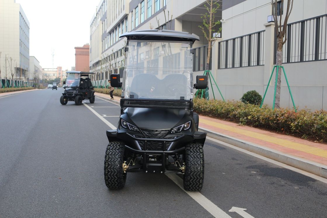 Matte black electric golf truck aluminum alloy rear bucket large screen McPherson independent suspension