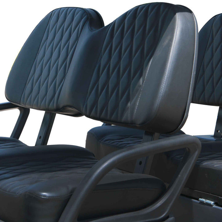Lead Grey 4 Seater Electric Golf Cart Premium Seats 14 Inch Off-Road Tires 72v Lithium Battery