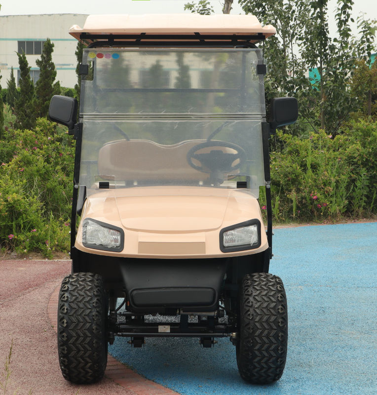Chinese 6 Seater Electric Golf Cart Lead Batteries With Charging Ports Zero Emissions