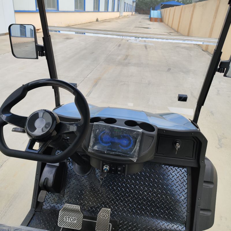 Latest Models 4+2 People Golf Cart 5kw Motor With Lithium Battery And 12'' Off -Road Tires Road Legal