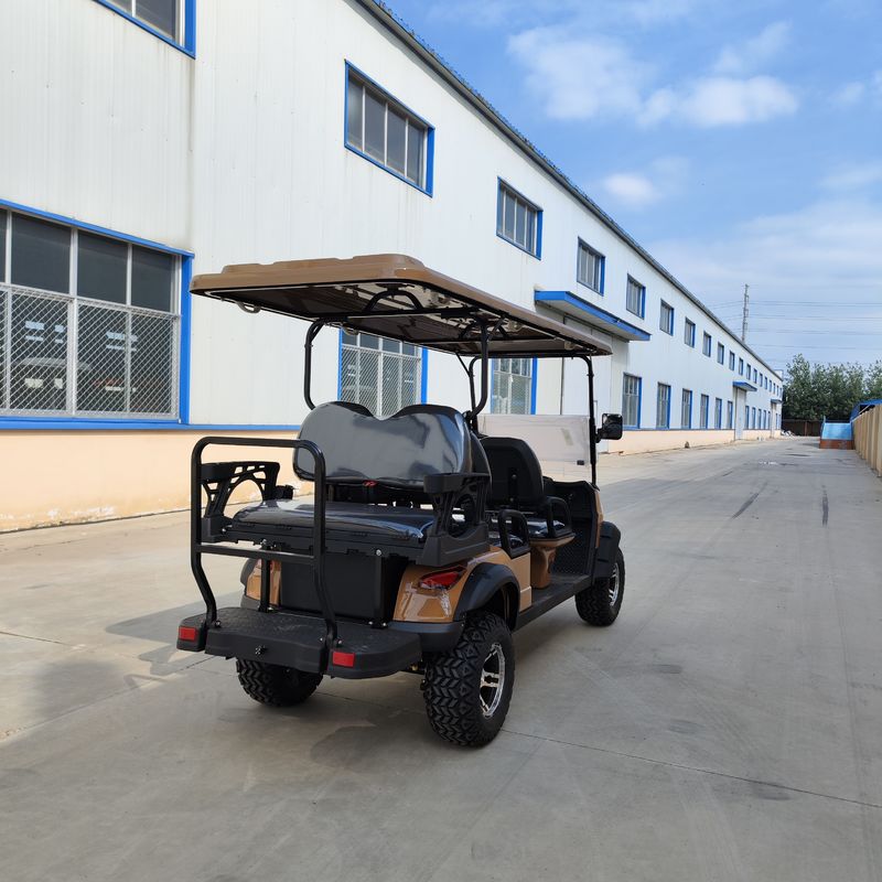 6 People Electric Golf Cart With Lithium Battery And Off-Road Tires Road Legal 5kw Motor