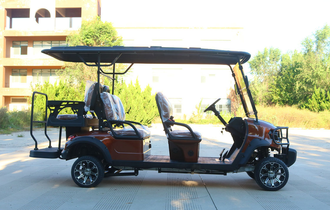 Buggy Off Road 4 Wheel Electric Golf Cart 6 Penumpang 3.5kw 60V 100Ah Baterai asam timbal