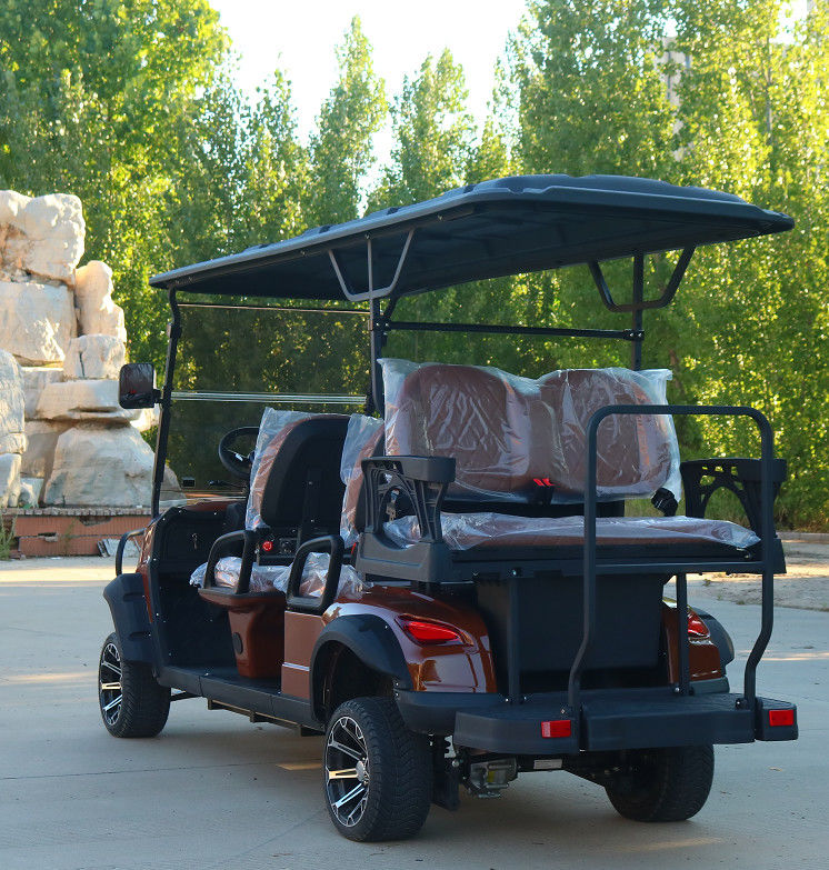 Buggy Off Road 4 Wheel Electric Golf Cart 6 Penumpang 3.5kw 60V 100Ah Baterai asam timbal