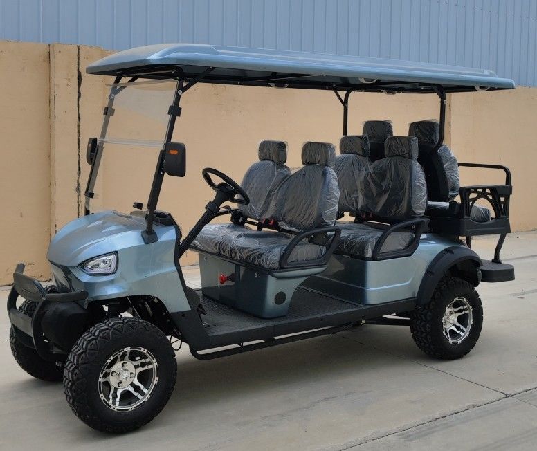 5kw Motor Golf Cart With Independent Suspension Lithium Battery CE Certification And 12'' Off-Road Tires Road Legal