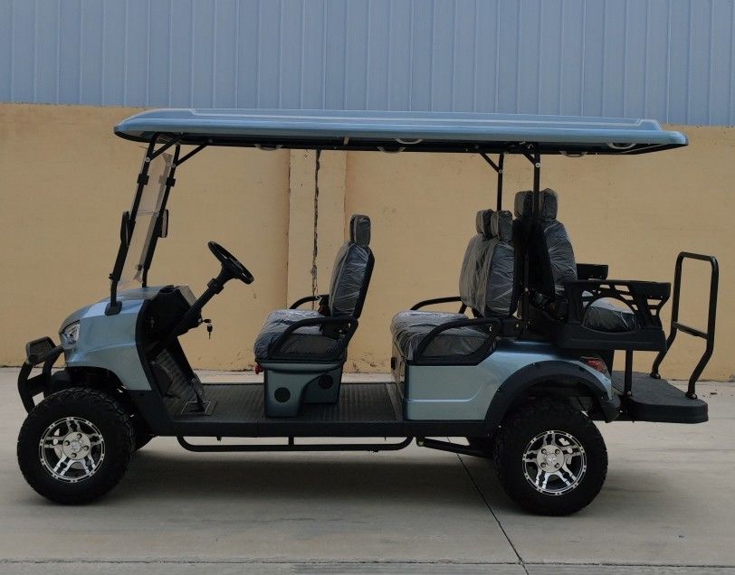 5kw Motor Golf Cart With Independent Suspension Lithium Battery CE Certification And 12'' Off-Road Tires Road Legal