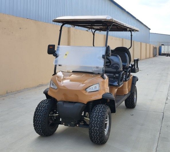 6 People Electric Golf Cart High Quality 5kw Motor With Lithium Battery And Off -Road Tires Road Legal