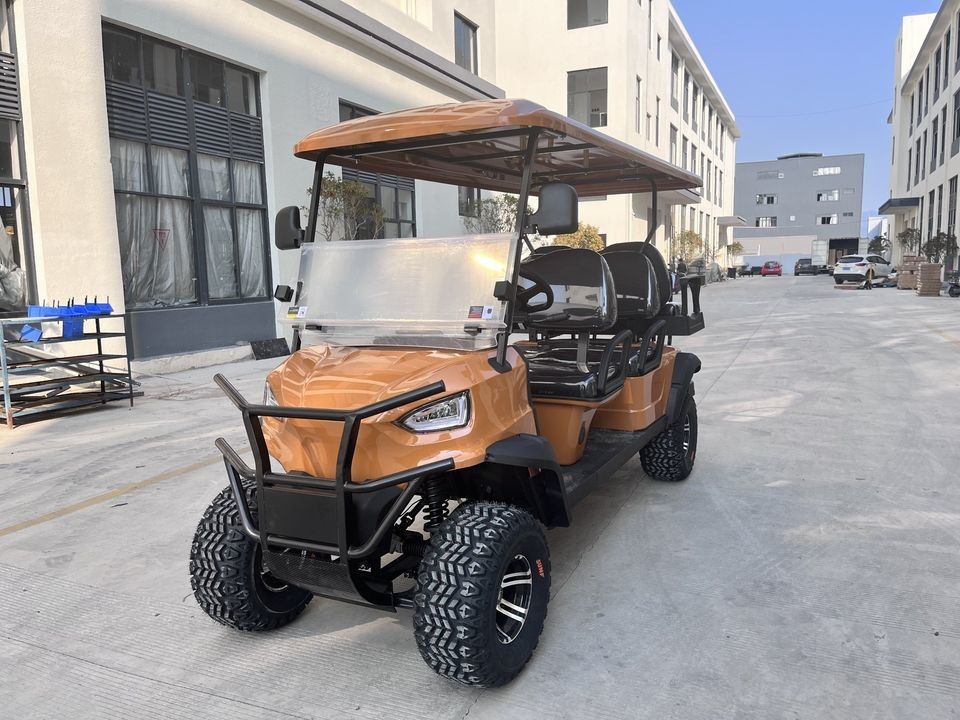 4+2 Seat Electric Golf Car Customized New Energy Sightseeing Car Scenic Area Reception