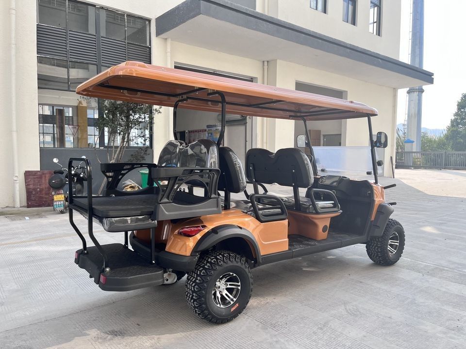 4+2 Seat Electric Golf Car Customized New Energy Sightseeing Car Scenic Area Reception