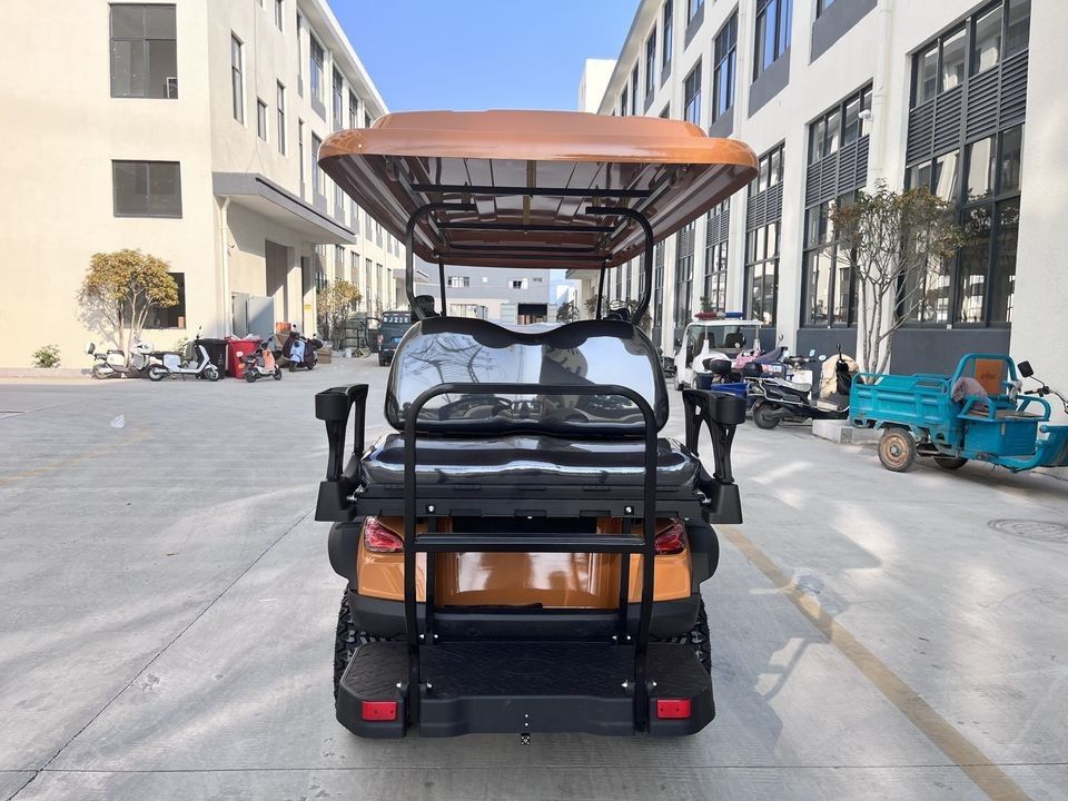 4+2 Seat Electric Golf Car Customized New Energy Sightseeing Car Scenic Area Reception