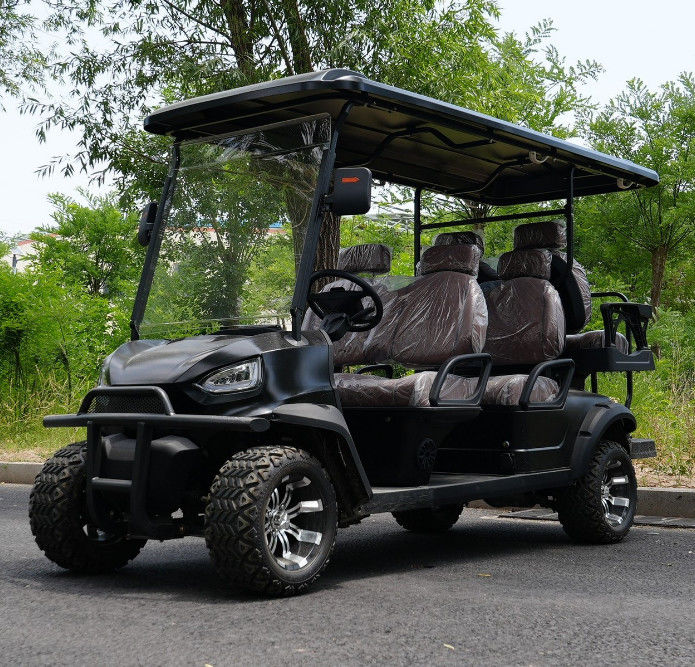 Yellow Color New 6 Seater Golf Cart High Quality Strong Power With Lithium Battery Wholesale Golf Carts