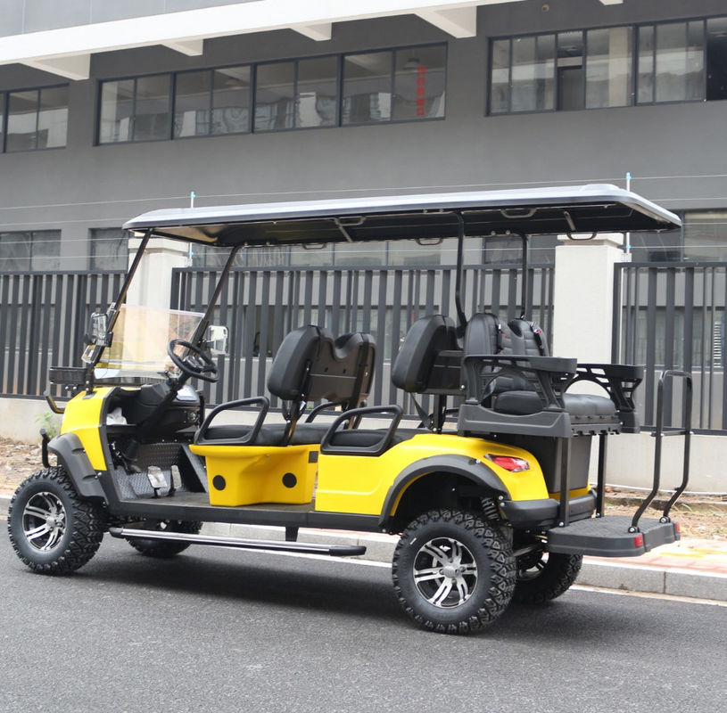 Yellow Color New 6 Seater Golf Cart High Quality Strong Power With Lithium Battery Wholesale Golf Carts