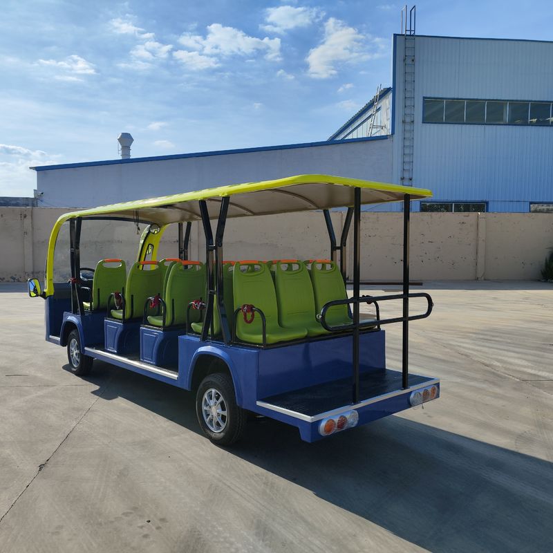 New Style Sightseeing Bus Car Electric Buggy 14 Seats Mini Bus Without Door 7.5kw 72V