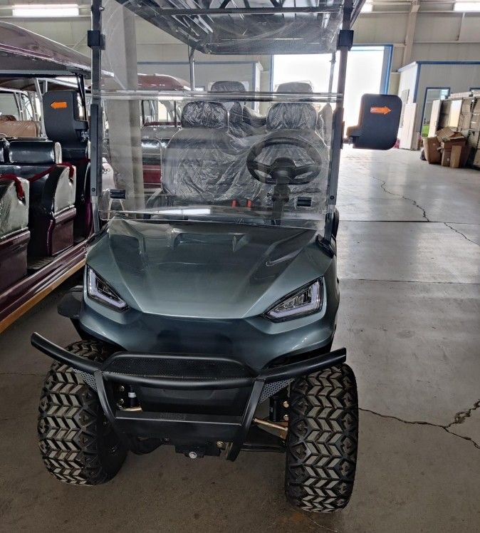 Latest Golf Cart 5kw Motor With Lithium Battery And 12'' Off -Road Tires Road Legal