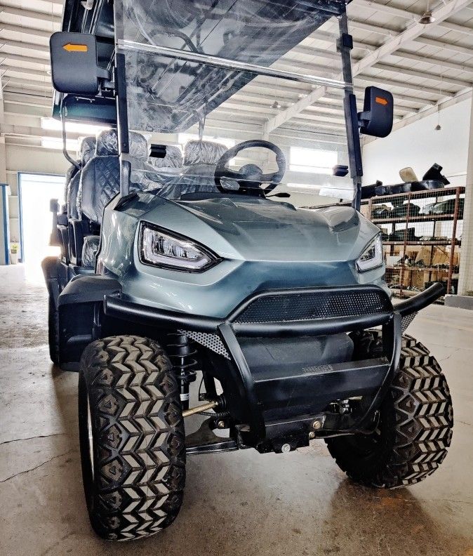 Latest Golf Cart 5kw Motor With Lithium Battery And 12'' Off -Road Tires Road Legal