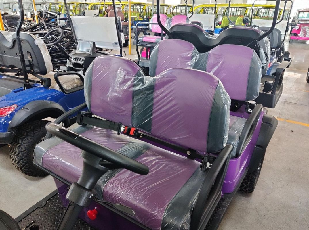 6 Seats Golf Cart High Quality 5kw Motor With Lithium Battery And 12'' Off -Road Tires Road Legal