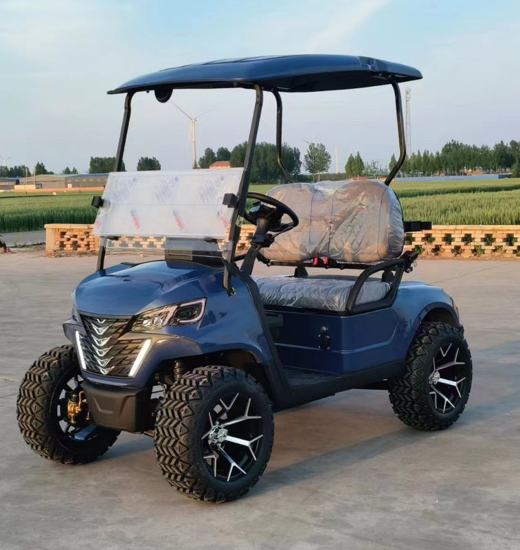Lifted Golf Cart 2 Passengers 4 Wheel Battery Operated High Performance Sightseeing Vehicle
