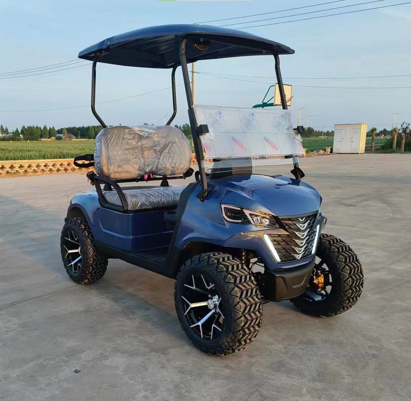 Lifted Golf Cart 2 Passengers 4 Wheel Battery Operated High Performance Sightseeing Vehicle