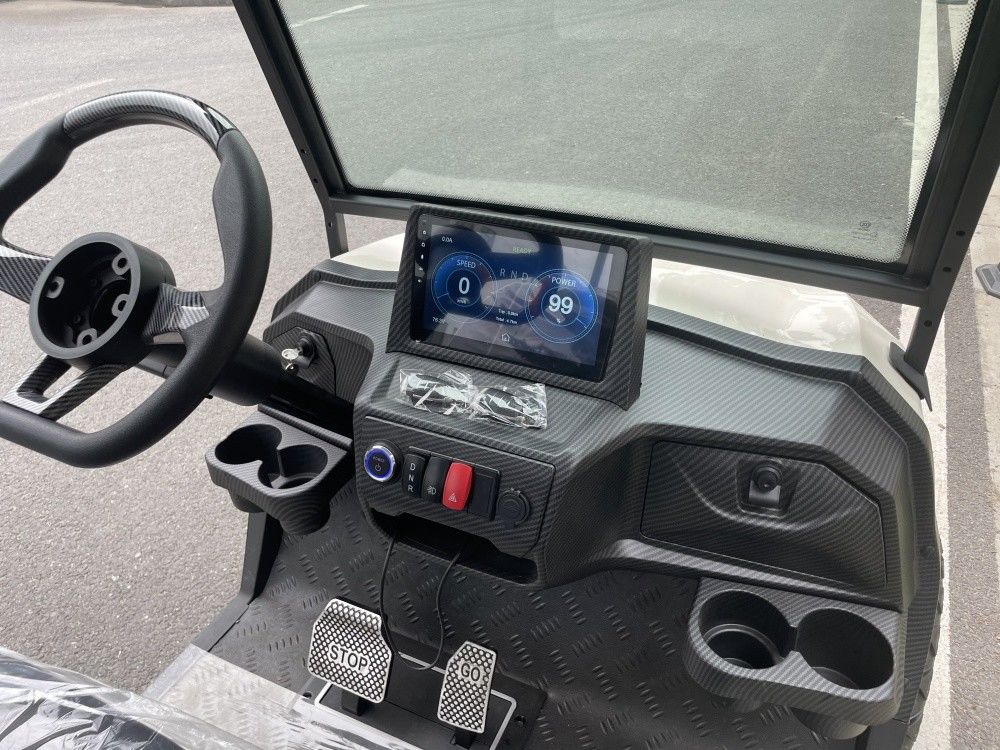 Stylish Appearance 5kw Motor Electric Lithium Battery Golf Cart 14 Inch Off-Road Tires Solid Chassis