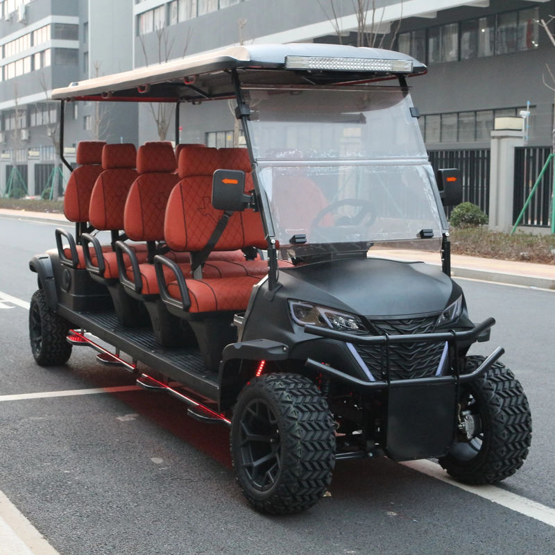 72V Lithium Battery 8 Seat Luxury Battery Powered   Electric Golf Cart Buggy CE Approved China Made