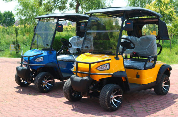 Four Seaters Luxury Golf Cart Street Legal Custom Off Road Transport Crates Electric