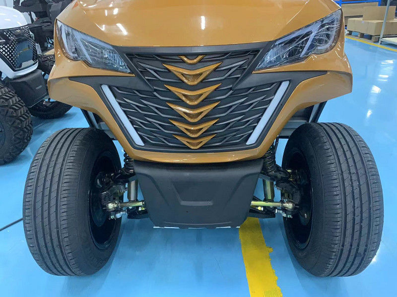 4 Seater Golf Car Cart Golf Buggy 72V Lithium Golf Electric Street Legal Cart Grill Front With Headlights