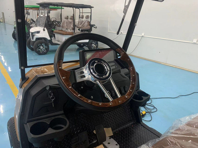 4 Seater Golf Car Cart Golf Buggy 72V Lithium Golf Electric Street Legal Cart Grill Front With Headlights