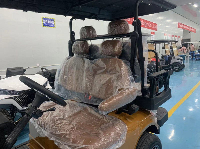 4 Seater Golf Car Cart Golf Buggy 72V Lithium Golf Electric Street Legal Cart Grill Front With Headlights