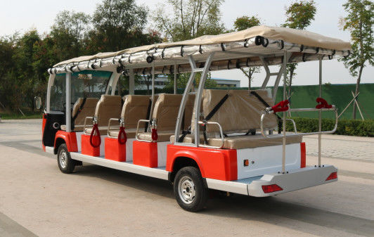 Electric Sightseeing Bus 8 11 17 Seat Mini Bus Lead Acid Battery 7.5Kw Ac Motor