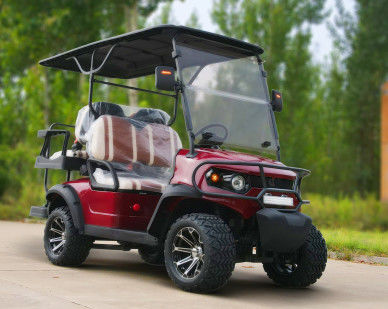 Luxury Four-Seater Electric Golf Cart Enjoy Prestigious Comfortable Riding Experience High-End Choice For Cruising On Green Golf Course