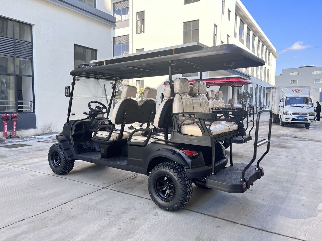 Ev 4 Seat Classic Vintage Golf Carts With Mirrors And Bed 12 Seater Enclosed 72V Model
