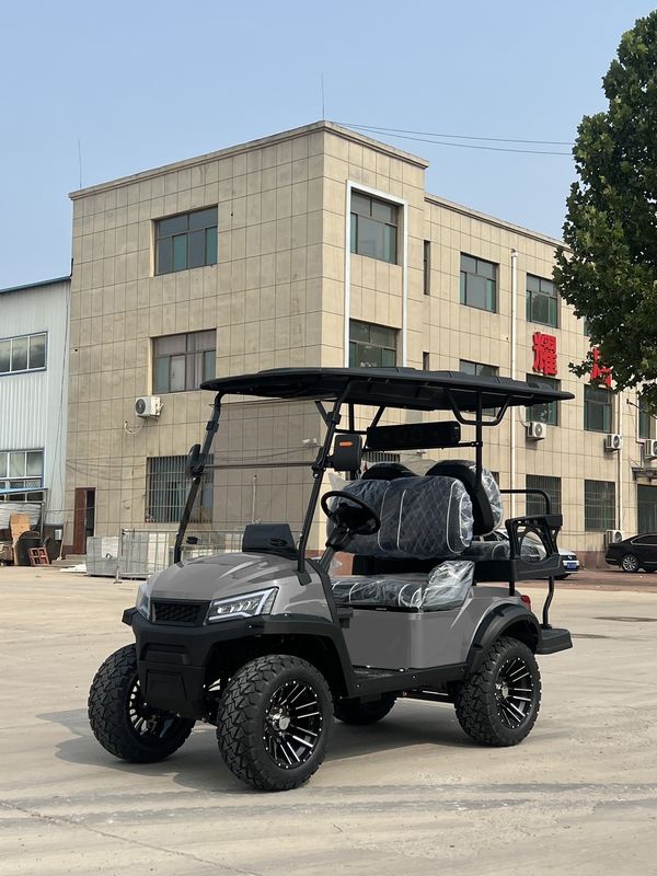 Black Cool Luxury Electric Golf Cart – An Eco-Friendly And Stylish Transportation Solution For Golf Courses Resorts And Communities Featuring A Sleek Design Comfortable Seating