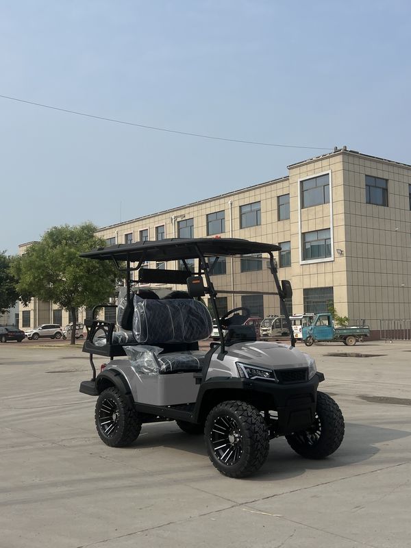 Black Cool Luxury Electric Golf Cart – An Eco-Friendly And Stylish Transportation Solution For Golf Courses Resorts And Communities Featuring A Sleek Design Comfortable Seating