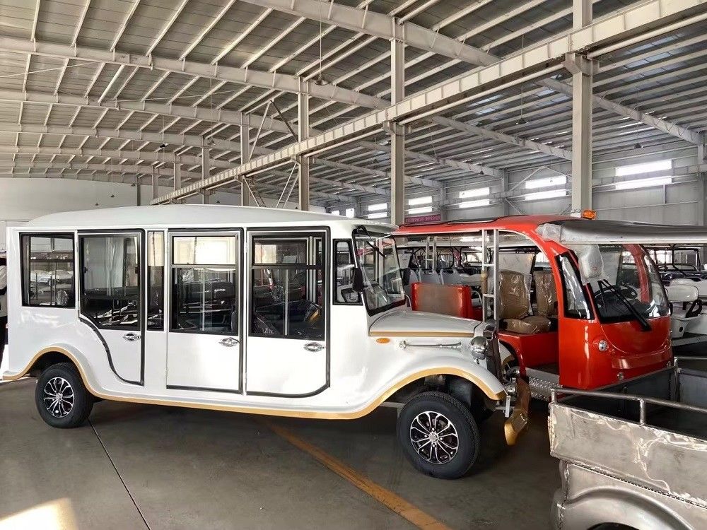11 Seat Closed Electric Vintage Touring Classic Car Car Low Speed Sightseeing With Doors And Air Conditioning