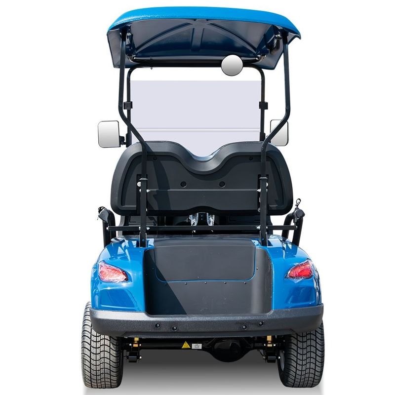 Foldable Ev 2 Seat Classic Vintage Golf Carts With Mirrors And Bed Enclosed 72V Trolley