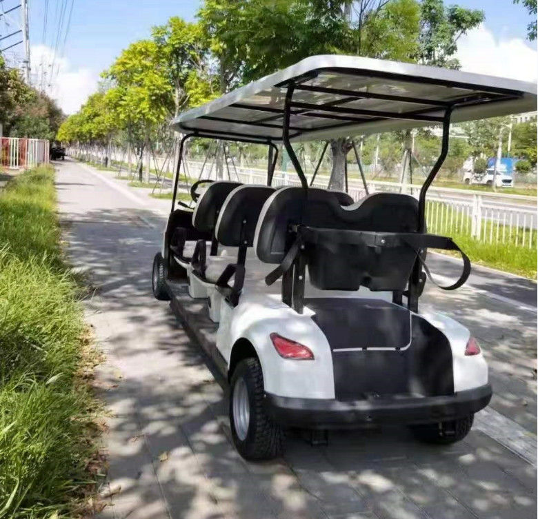 72V 5KW Sistema AC 12 pollici pneumatici elettrici Golf Buggy 6 passeggeri Carro da golf sollevato