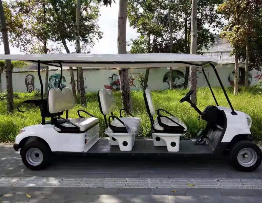 72V 5KW Sistema AC 12 pollici pneumatici elettrici Golf Buggy 6 passeggeri Carro da golf sollevato