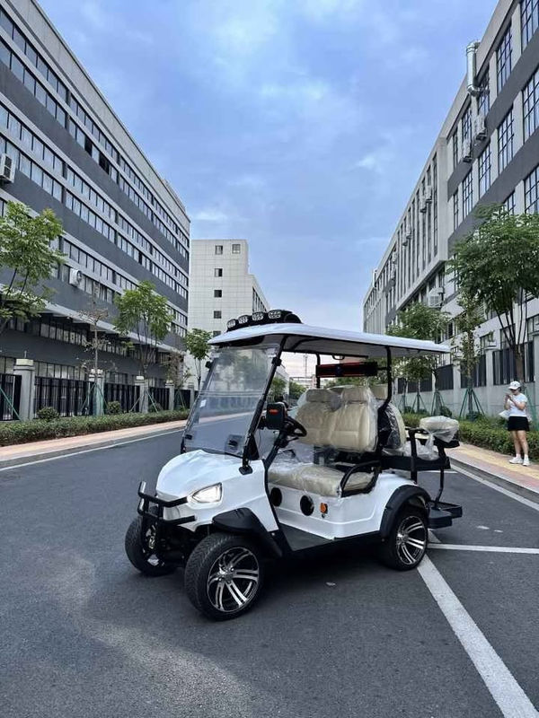 110v-220V Điện vào sạc 4 chỗ ngồi Golf Buggy Xe điện với dây an toàn và bảo vệ lật