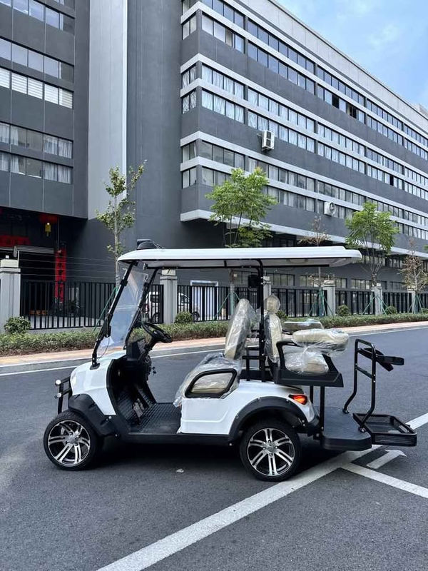 110v-220V Điện vào sạc 4 chỗ ngồi Golf Buggy Xe điện với dây an toàn và bảo vệ lật