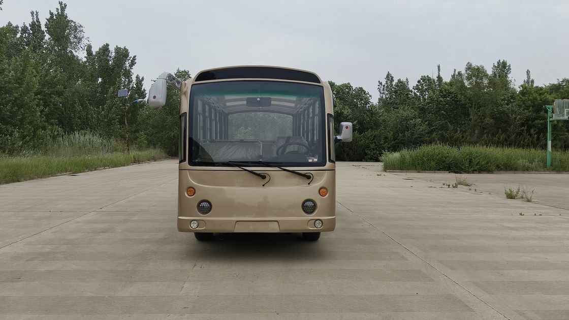 Kahverengi Kapalı Elektrikli Otobüs 23 kişilik Pil Türü Seçili İçeride Klima