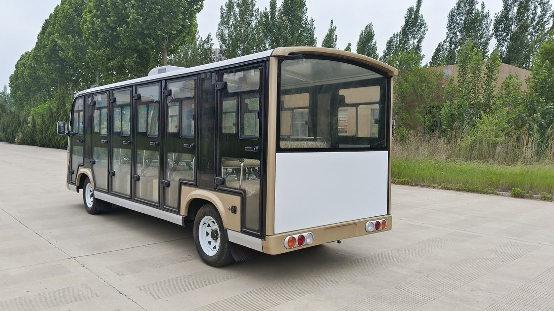 Kahverengi Kapalı Elektrikli Otobüs 23 kişilik Pil Türü Seçili İçeride Klima