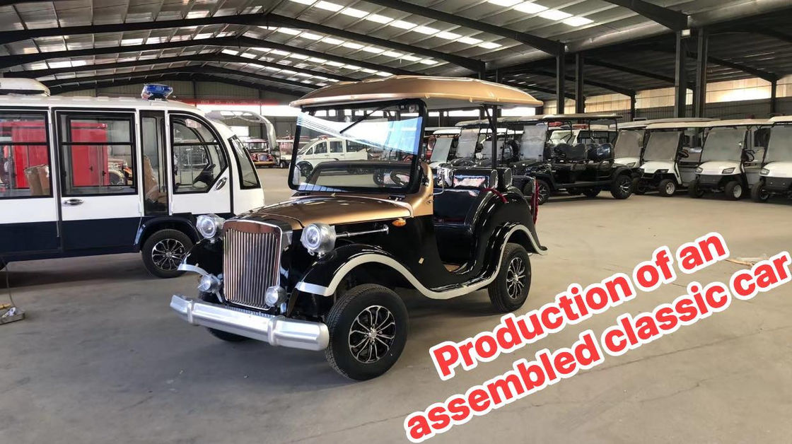 5 posti a sedere 5Kw Mini elettrico Classic Vintage Car Golf Cart Strada Legale Antico Luxury Per Adulti