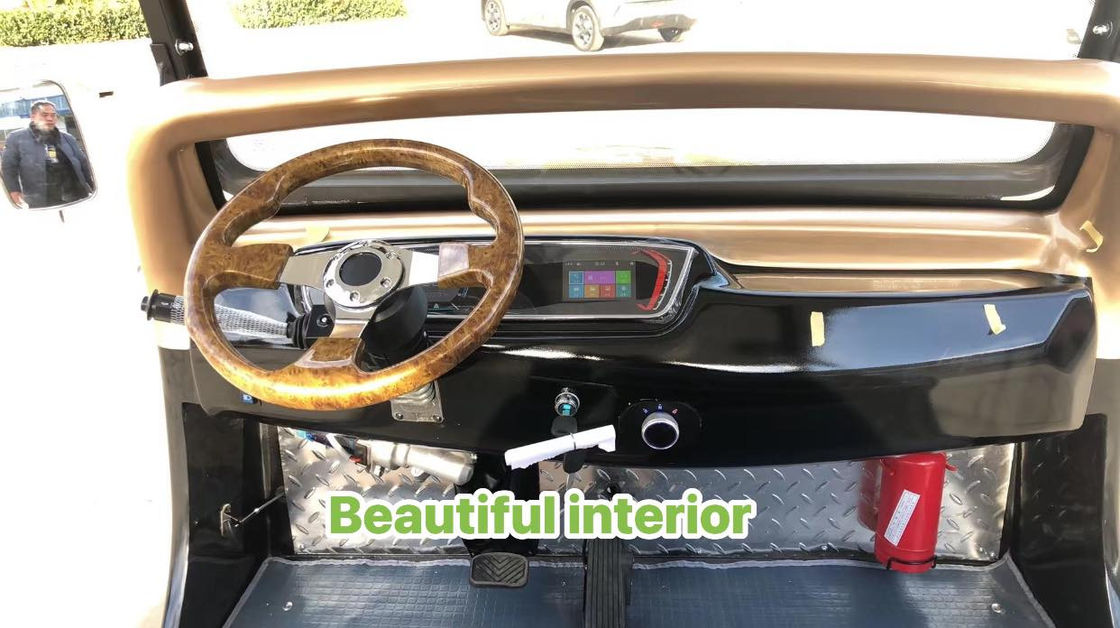 5 posti a sedere 5Kw Mini elettrico Classic Vintage Car Golf Cart Strada Legale Antico Luxury Per Adulti