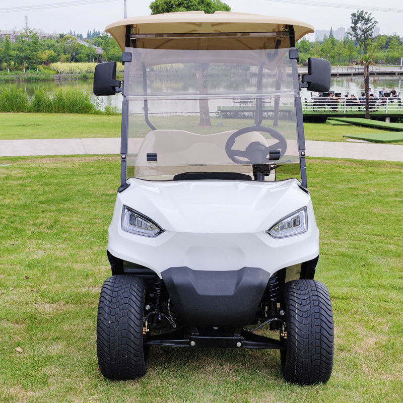 Full Of Energy 2+2 Seater Red  Off-Road Golf Cart Car Electric Drive Smoothly Traverses Intricate Landscapes