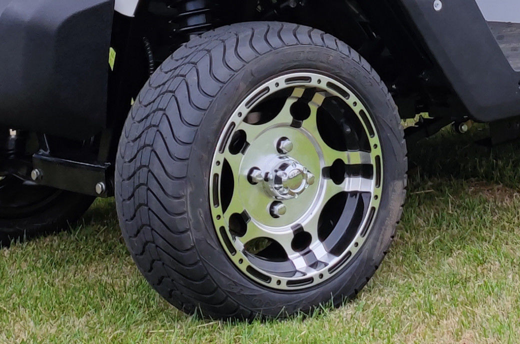 Full Of Energy 2+2 Seater Red  Off-Road Golf Cart Car Electric Drive Smoothly Traverses Intricate Landscapes