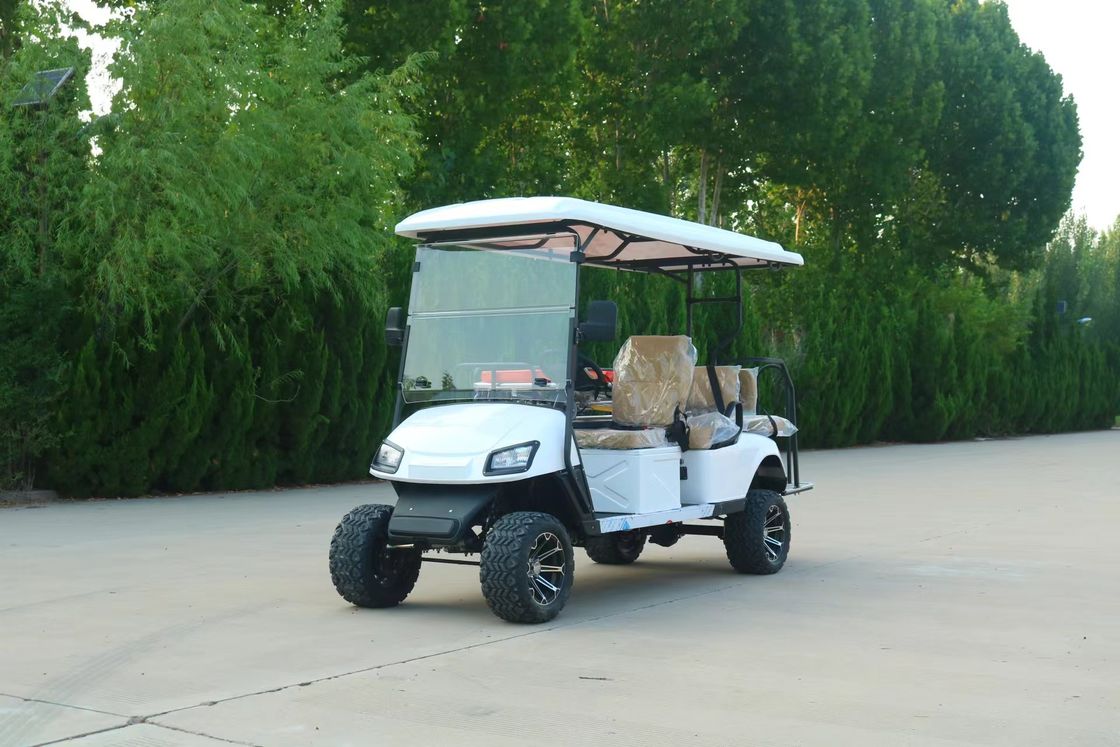 3 kişilik elektrikli golf özel ambulansı hastanelerde, bakım evlerinde ve diğer senaryolarda özel renkler ve logolarla özelleştirilebilir.
