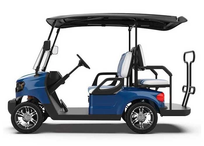 Cheap Dark Blue Electric Golf Cart Modern Design Atmospheric Appearance Simple One Year Warranty