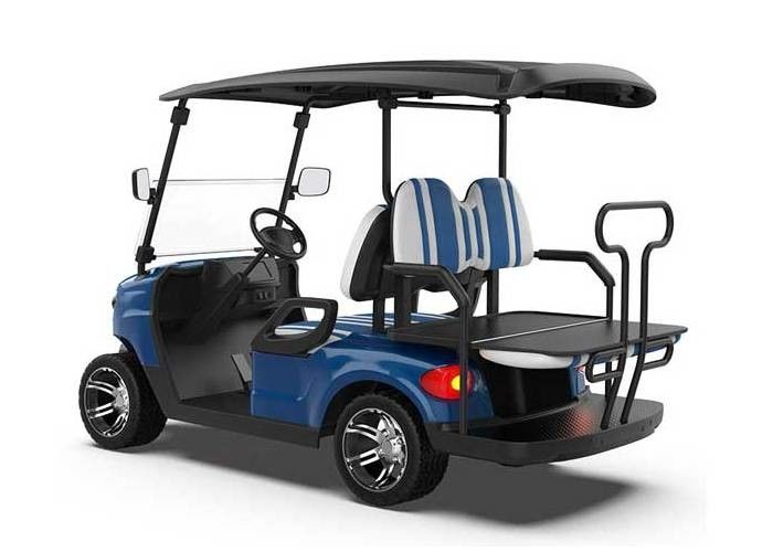 Cheap Dark Blue Electric Golf Cart Modern Design Atmospheric Appearance Simple One Year Warranty