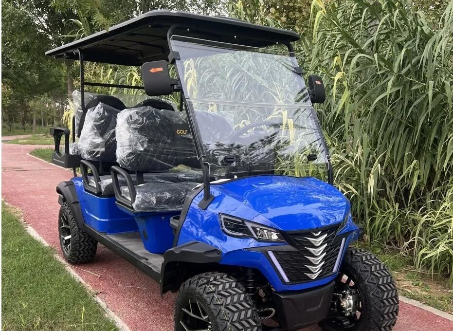 Sechs-Sitzer-Elektrische Off-Road Luxus-Golfkarre Elektromagnetische Bremse unterstützt kundenspezifische Farbe und LOGO